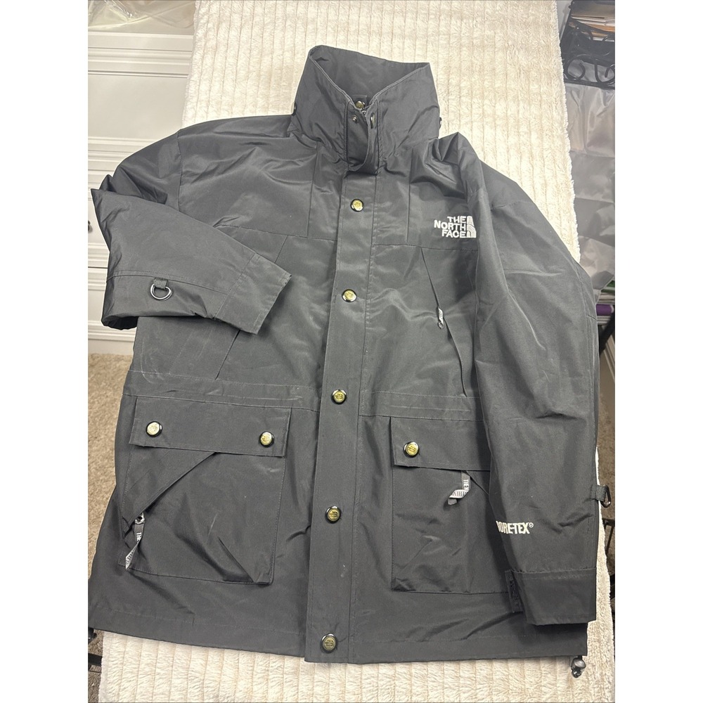 The North Face Black Gore-Tex Jacket Mens XS/S Vintage‎ Lined Full Zip Coat